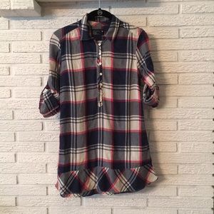 American Eagle Long Plaid Shirt